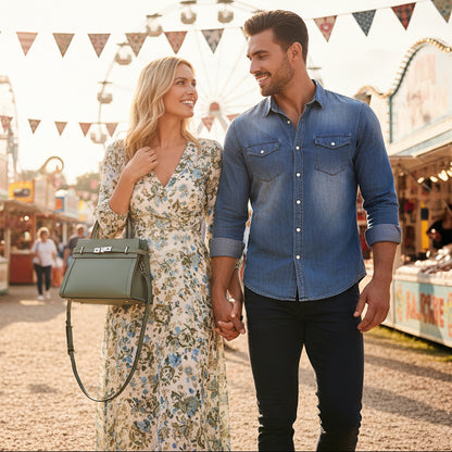 Birkin Inspired Genuine Leather Handbags - The New York Collection