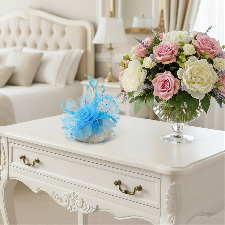 KOKO Mesh Feather Headband Fascinators