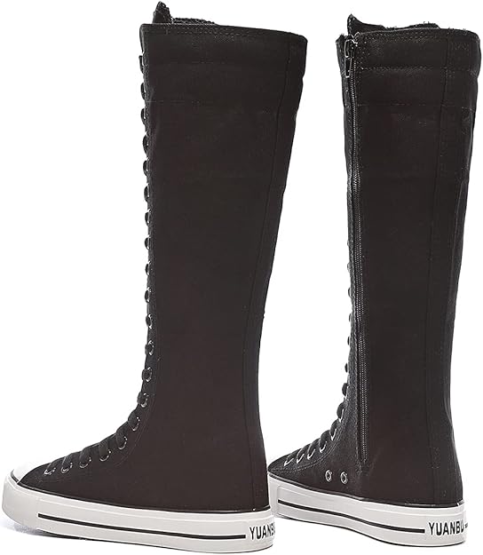 High-Top Canvas Moccasin Sneakers