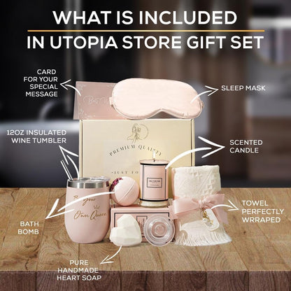 Pink SPA Boxed Gift Care Set
