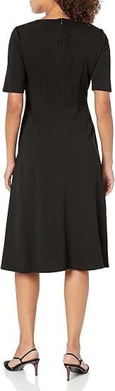 Maggy London Double Pleat A-Line Midi Dress