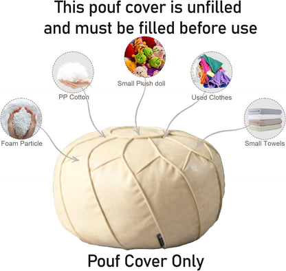 Moroccan Dual Purpose Vegan Leather Ottoman