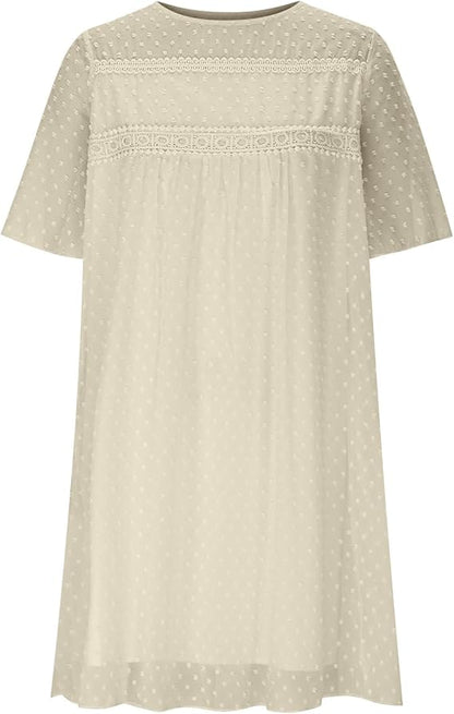 Chiffon Polka Dot Baby Doll Shortie Nightie