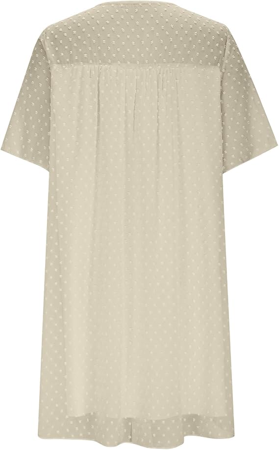 Chiffon Polka Dot Baby Doll Shortie Nightie