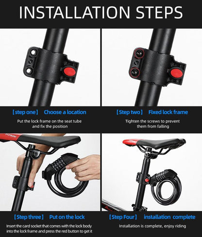 COOLBABY 5 Digit Combination Bicycle Locks