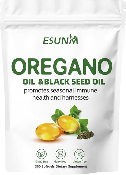 Oregano Oil & Black Seed Oil Softgel Capsules