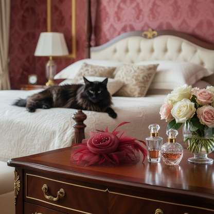 KOKO Mesh Feather Headband Fascinators