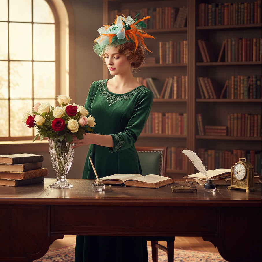 KOKO Mesh Feather Headband Fascinators