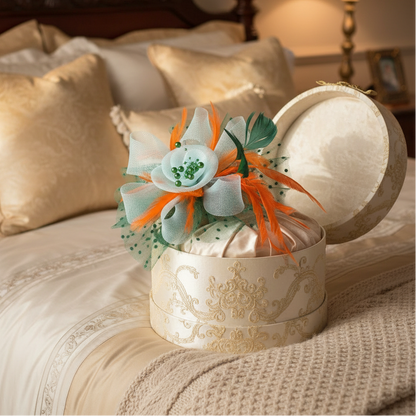 KOKO Mesh Feather Headband Fascinators