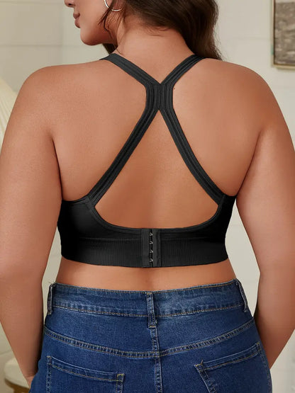 CELILIN Racerback Plus Size Sports Bras