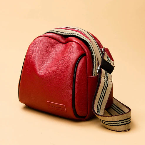 Annmouler Genuine Cowhide Leather Saddle Handbags