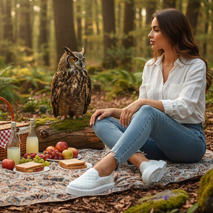 Quilted Platform Trainer Sneakers