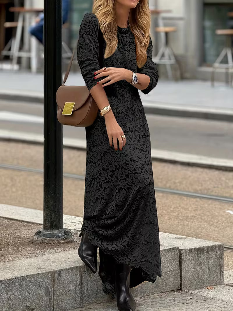 Lace Bohemian Maxi Dress