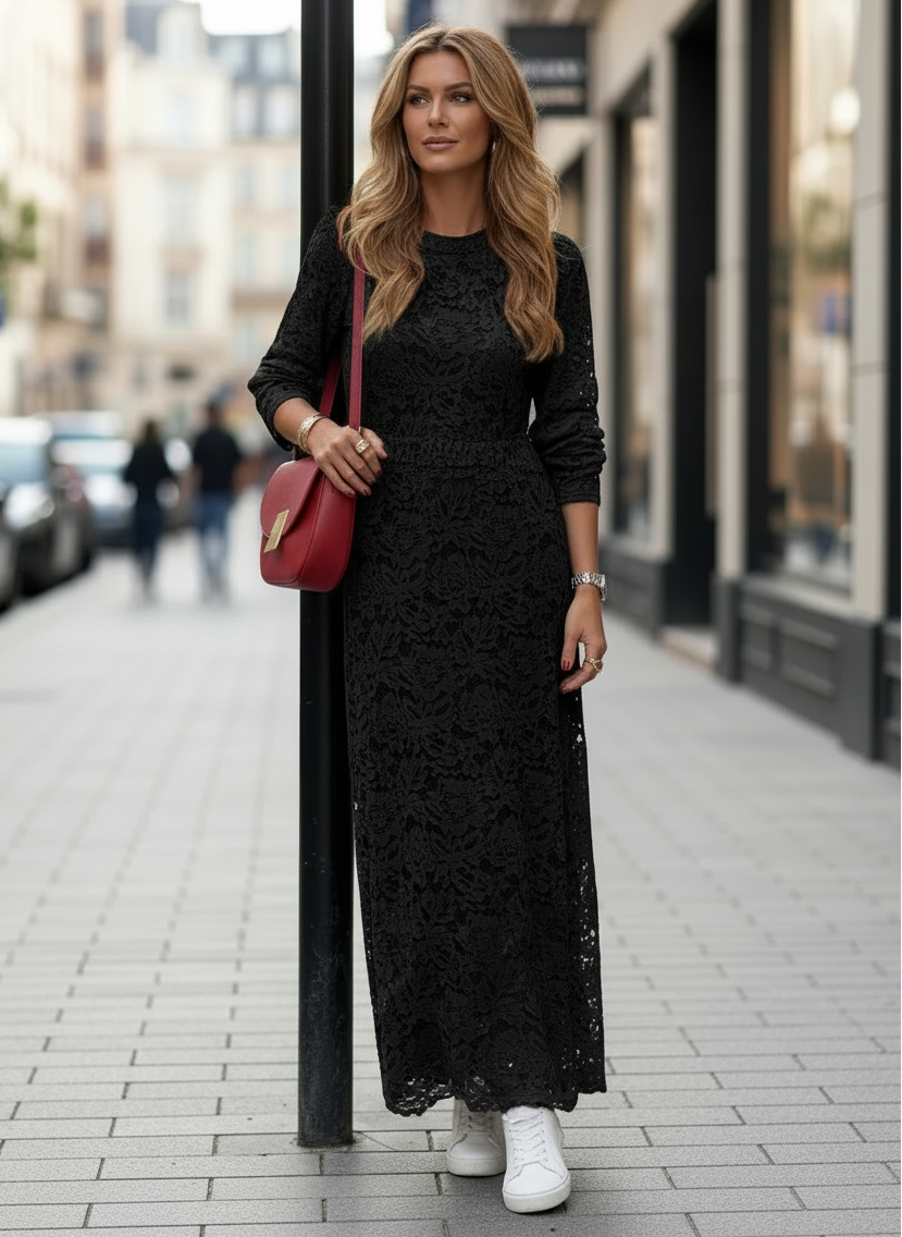 Lace Bohemian Maxi Dress