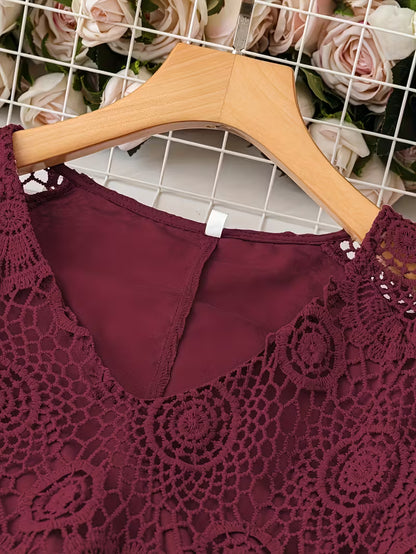 ZANZEA Plus Size Lace Maxi Dresses