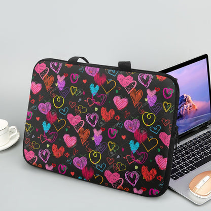 School Book Bags or Laptop Sleeves (Handles) - Hearts