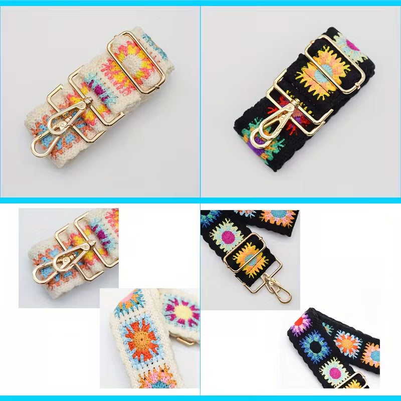 Retro Adjustable Woven Bag Straps