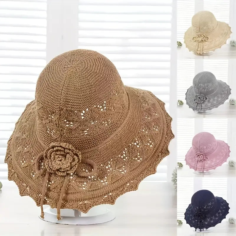 Lacy Breathable Wide Brim Sun Hats