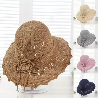 Lacy Breathable Wide Brim Sun Hats