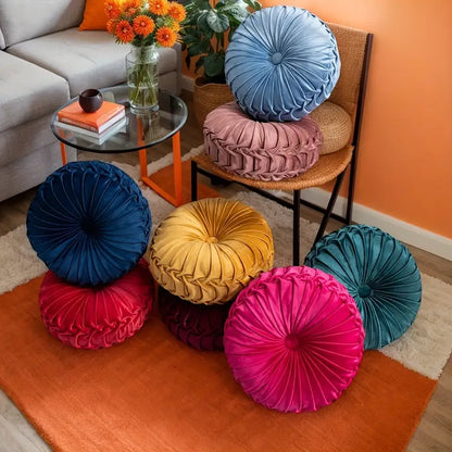 Pumpkin Velvet Throw Pillows