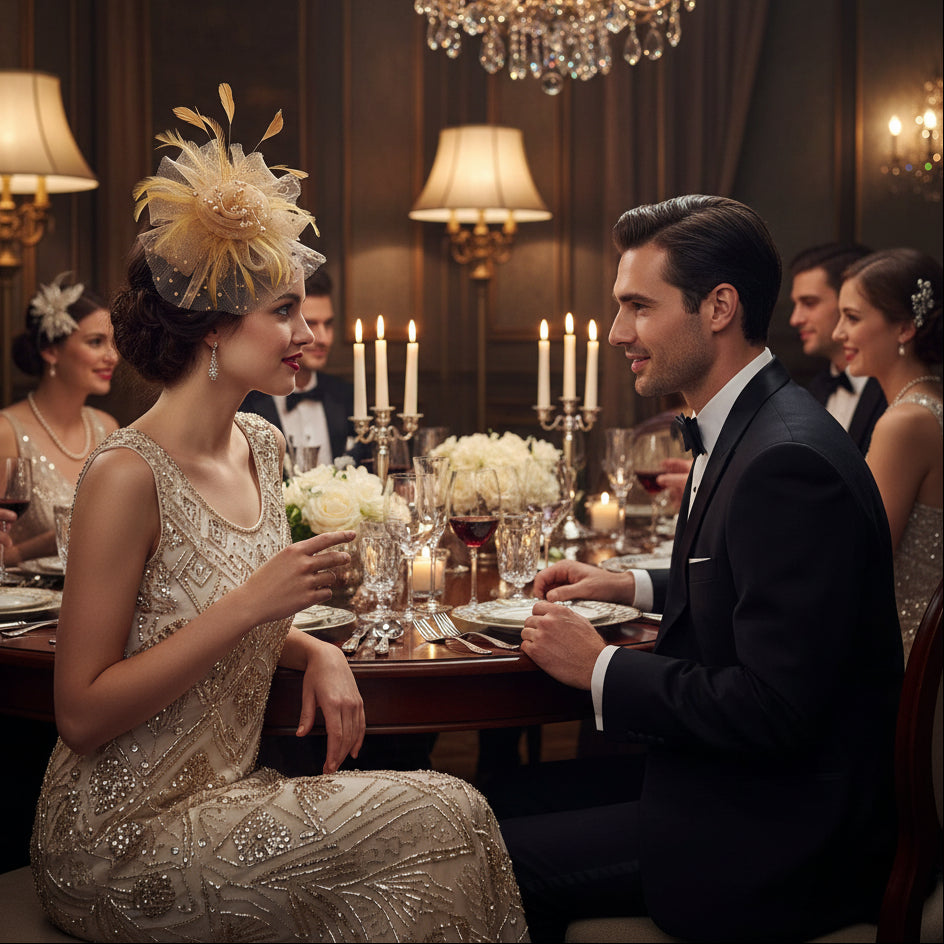 KOKO Mesh Feather Headband Fascinators