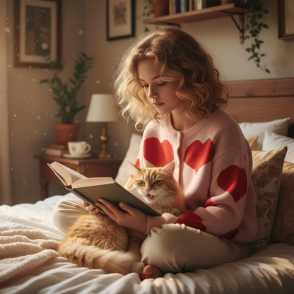 Heart Knitted Girls Cardigan