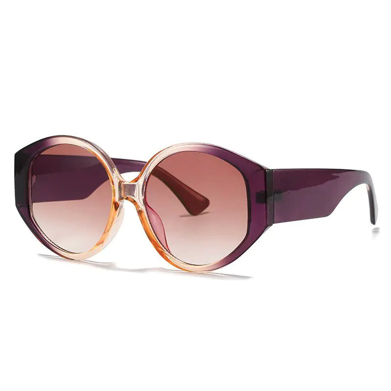 Retro Round Gradient Sunglasses