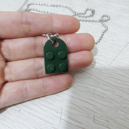 Heart Shaped Lego Pendant Necklaces