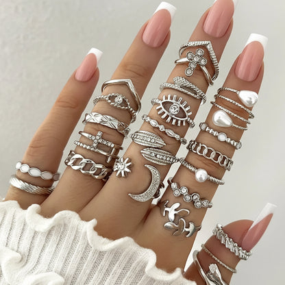 Hypoallergenic Knuckle Rings Set