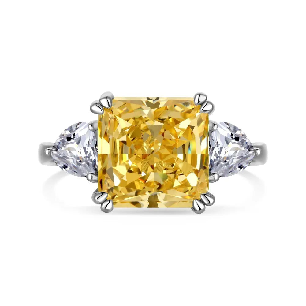 5-Carat Princess Square Rings