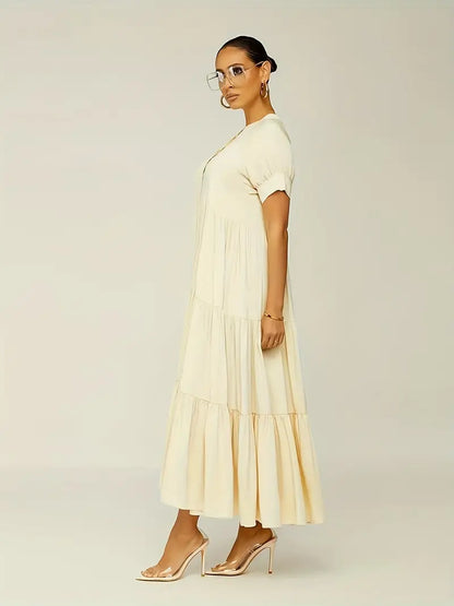 Elegant Tiered Maxi Dress