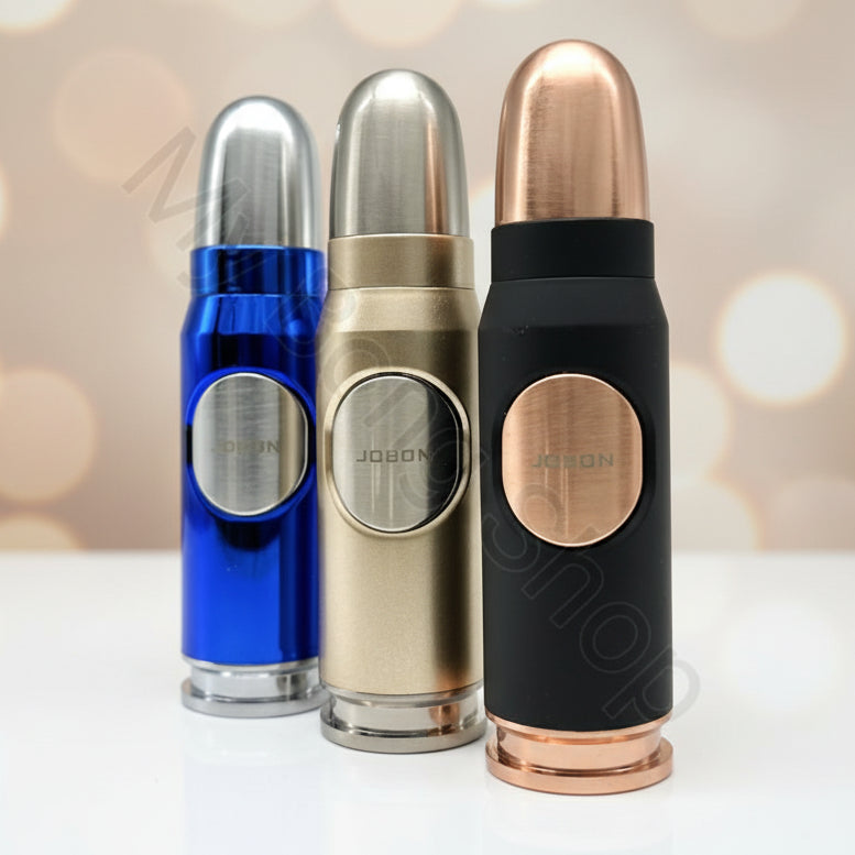JOBON Metal Bullet Shaped Windproof Butane Lighter