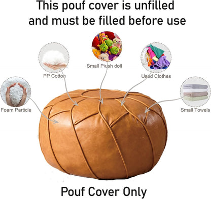 Moroccan Dual Purpose Vegan Leather Ottoman
