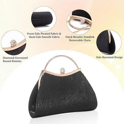 Kiss Lock Clutch Evening Bags