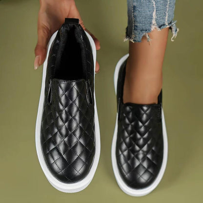 Quilted Platform Trainer Sneakers