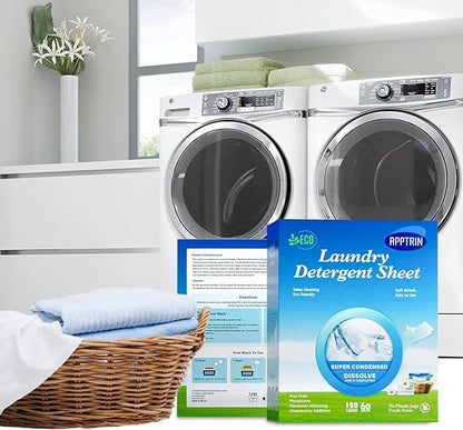 APPTRIN Eco Laundry Detergent Sheets