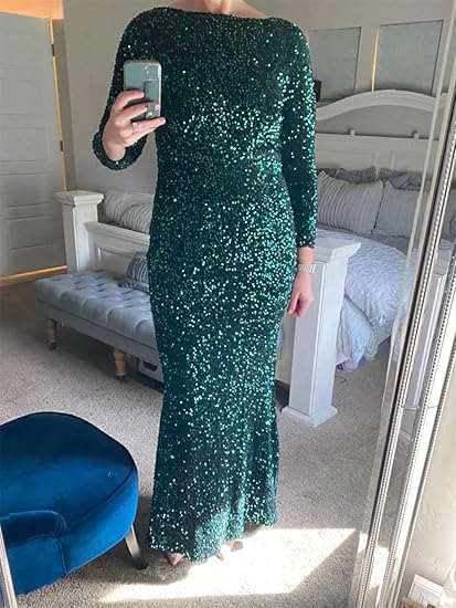 Zara Sequin Evening Gown