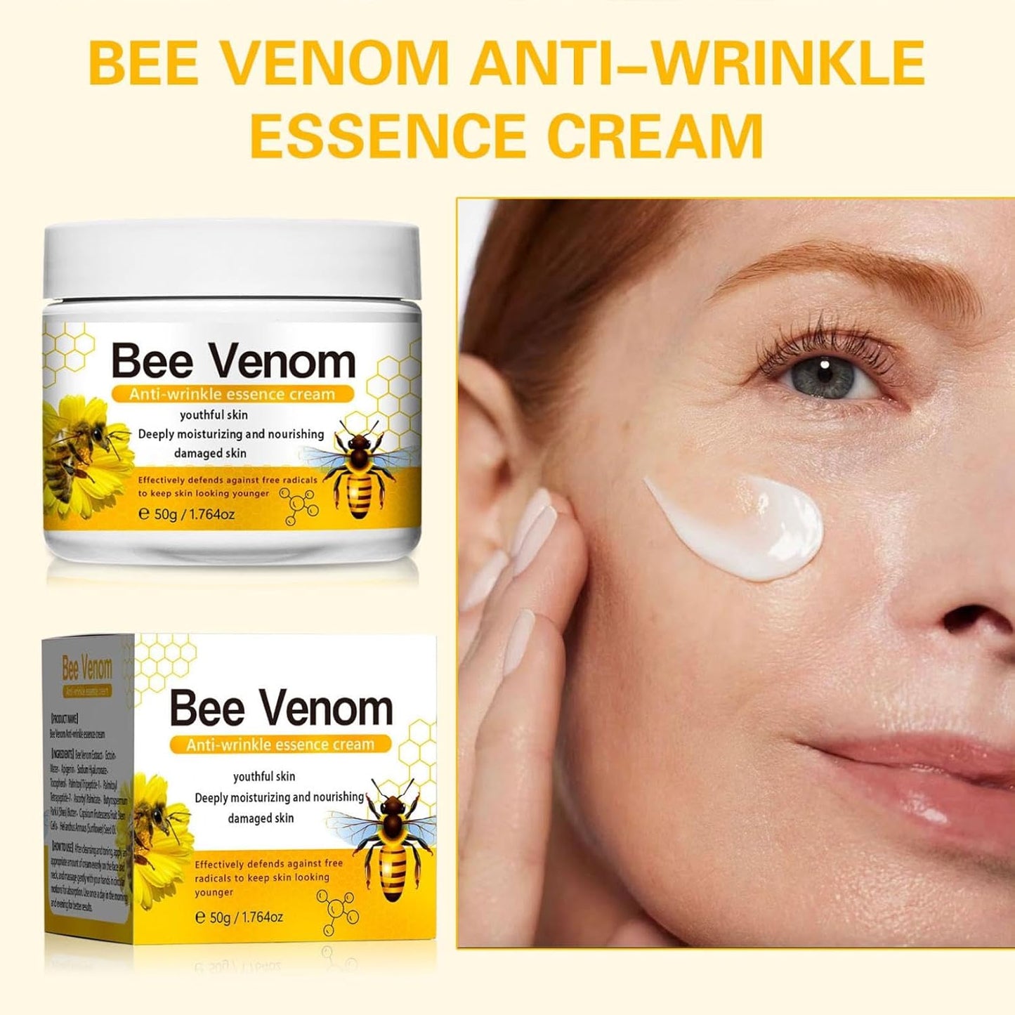 HOUKEA Bee Venom Anti-Wrinkle Essence Cream