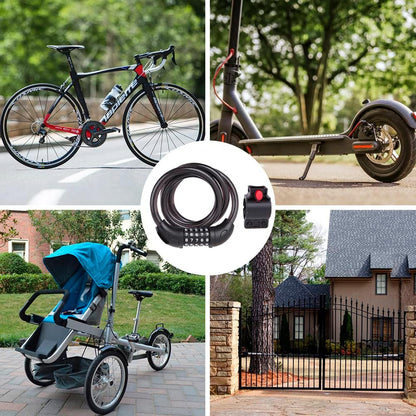 COOLBABY 5 Digit Combination Bicycle Locks