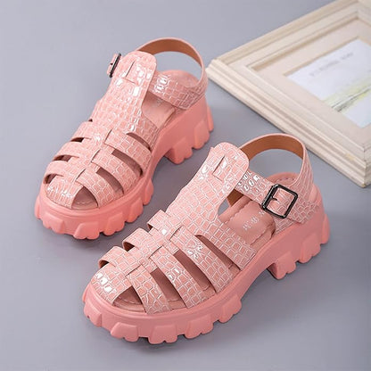 Omeslike Platform Roman Sandals