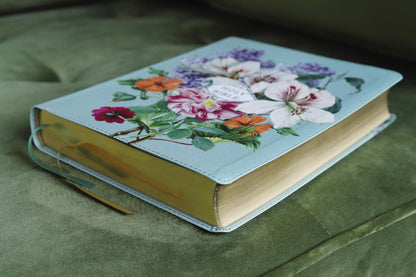 NASB Artisan Almond Floral Collection Bible