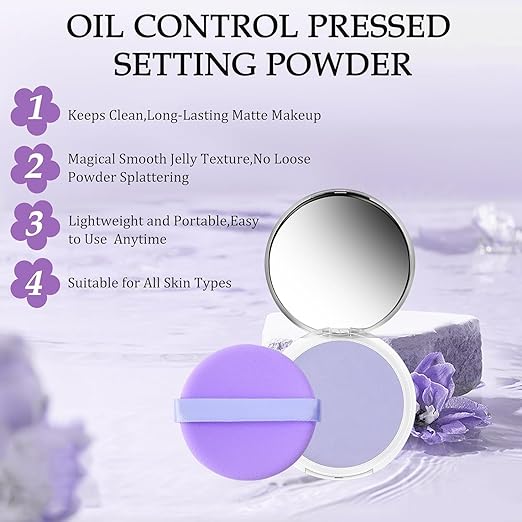 Candy Bella Violet Oil Control Finishing Powder