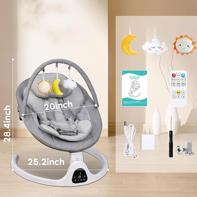 Babbee Electric Baby Rocker & Cradle