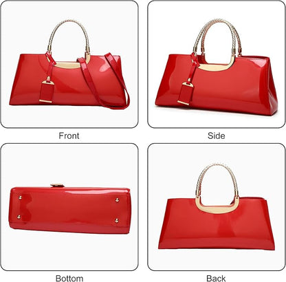 Noble Patent Leather Messenger Bags