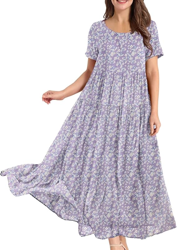 Emma Slip Tiered Maxi Dress