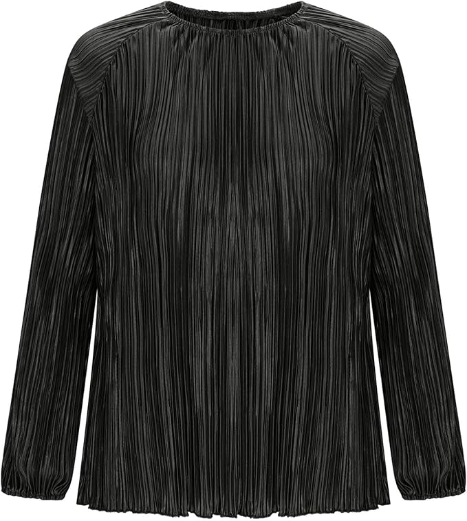 Plus Size Lantern Sleeves Polyester Tops