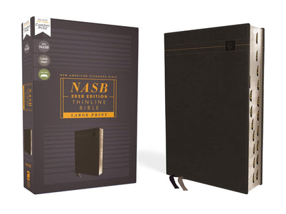 NASB Leathersoft Thinline Large Print Bible