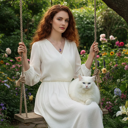 BRIOUS Exquisite Oval Synthetic Crystal Pendants