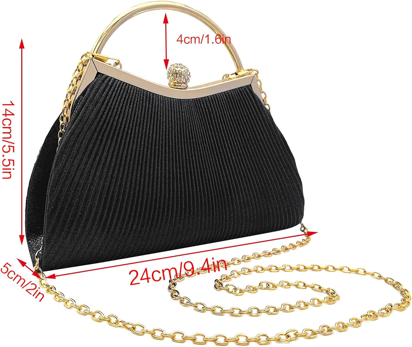 Kiss Lock Clutch Evening Bags