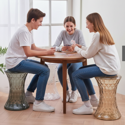 Crystal Acrylic Transparent Vanity Stool